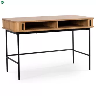 Íróasztal 120 cm, bordázott tölgy kivitelben TRISH