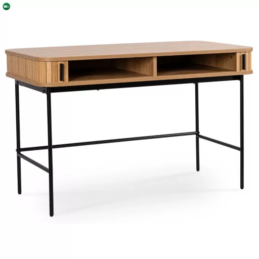 Íróasztal 120 cm, bordázott tölgy kivitelben TRISH