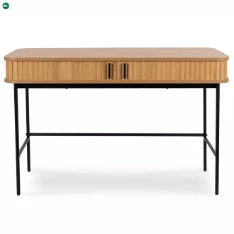 Íróasztal 120 cm, bordázott tölgy kivitelben TRISH