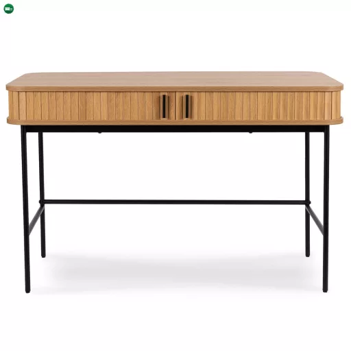 Íróasztal 120 cm, bordázott tölgy kivitelben TRISH