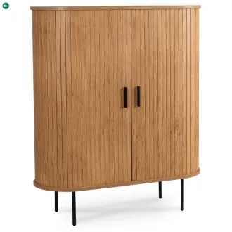 Kétajtós tolóajtós komód 100 cm, tölgy színben TRISH