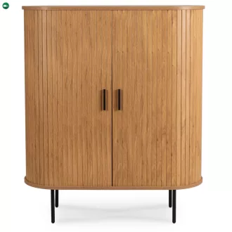 Kétajtós tolóajtós komód 100 cm, tölgy színben TRISH