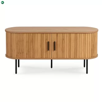   TV szekrény 120 cm kétajtós kivitelben tölgy színben - TRISH