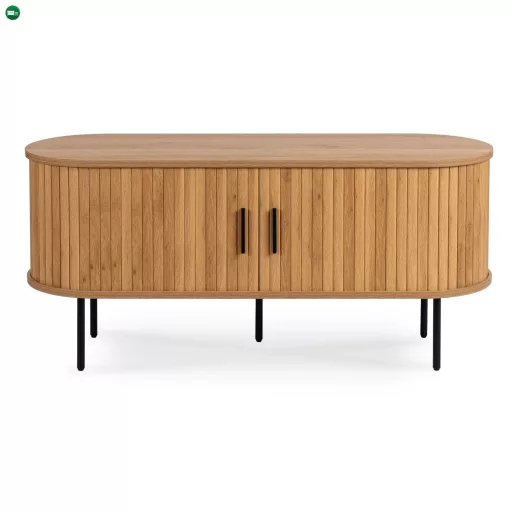 TV szekrény 120 cm kétajtós kivitelben tölgy színben - TRISH