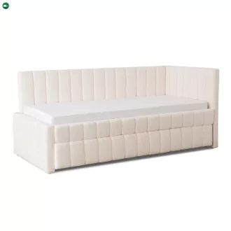 VILLEMO 90x200 krém bouclé ágy