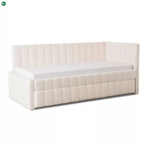 VILLEMO 90x200 krém bouclé ágy