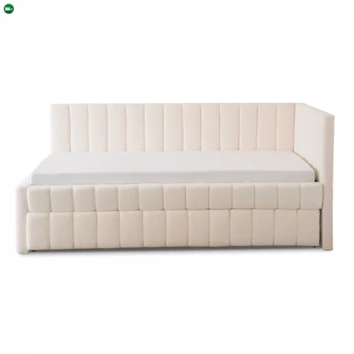 VILLEMO 90x200 krém bouclé ágy