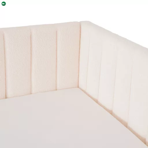 VILLEMO 90x200 krém bouclé ágy