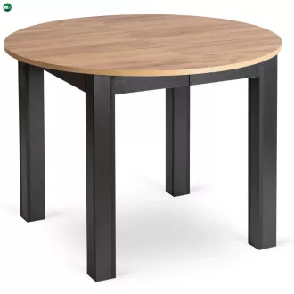   Bővíthető étkezőasztal 102–142 cm Craft tölgy / fekete színkombinációban – HARRY