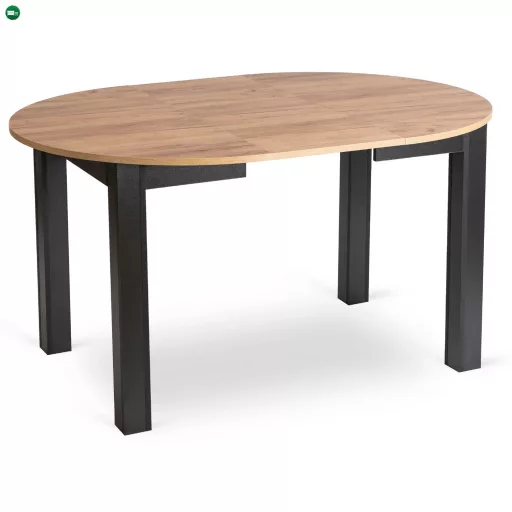 Bővíthető étkezőasztal 102–142 cm Craft tölgy / fekete színkombinációban – HARRY
