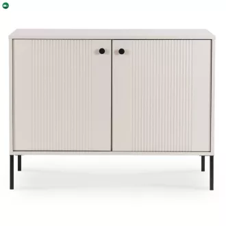   Kétajtós komód 104 cm kasmír színben bordázott fronttal – SOFT