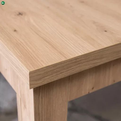 Bővíthető étkezőasztal 120–160 cm Artisan tölgy színben – SKUBI