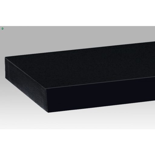 P-002 Lebegő polc 120 cm, MDF, Magasfényű Fekete Színben