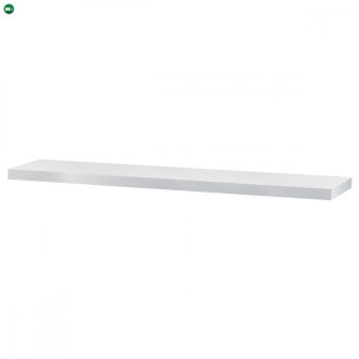 Lebegő polc 120 cm, MDF, Matt Fehér Színben P-002