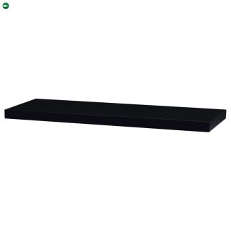   Lebegő polc 90 cm, MDF-ből, Magasfényű Fekete Színben P-013