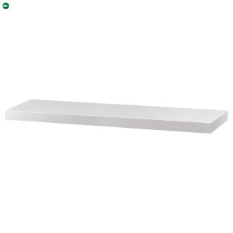   Lebegő polc 90 cm, MDF-ből, Magasfényű Fehér Színben P-013