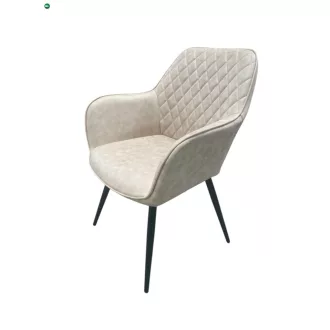   Modern Karos Étkezőszék Márvány Szövet Kárpittal -Treviso