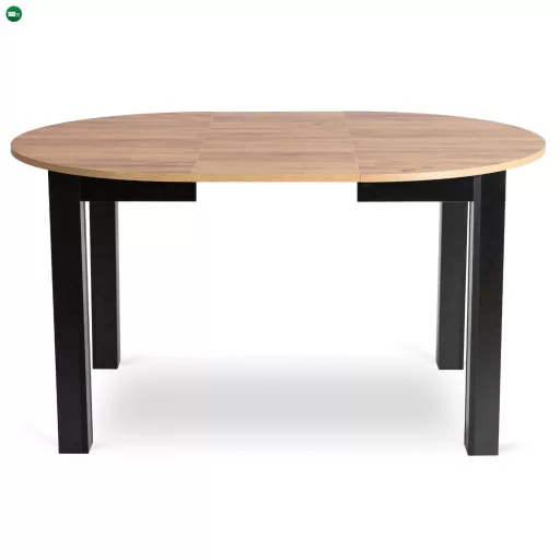 Kihúzható étkezőasztal 102–142 cm méretben, craft tölgy/fekete színben HARRY
