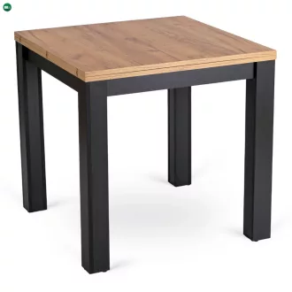   Kihúzható étkezőasztal 80–160 cm méretben, craft tölgy/fekete színben MAX