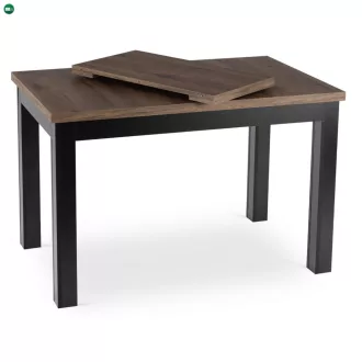 SKUBI bővíthető asztal 120-160 cm dió-fekete