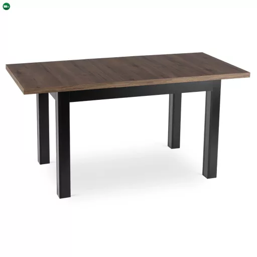 SKUBI bővíthető asztal 120-160 cm dió-fekete