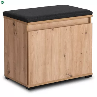   Cipőszekrény 60 cm méretben, artisan tölgy/grafit színben VENORNA