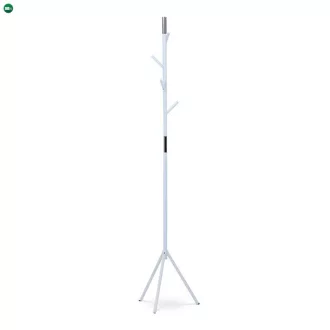   Modern Állófogas, magasság 179 cm, fém szerkezet, matt fehér lakk, teherbírás 6 kg