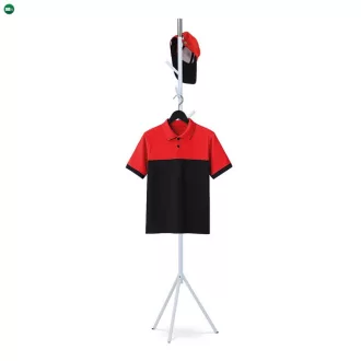   Modern Állófogas, magasság 179 cm, fém szerkezet, matt fehér lakk, teherbírás 6 kg