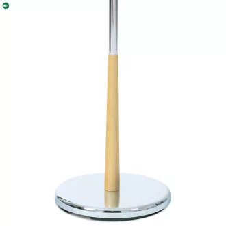   82646 Natúr színű szobainas, tömör fa és krómozott fém. Teherbírás 5 kg.