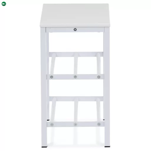 Fehér Fém Cipős Szekrény. 83168-42 WT