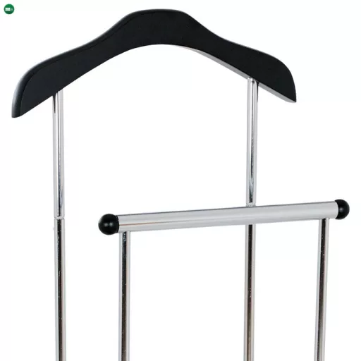 Matt fekete praktikus szobainas, 108 cm magas, 6 kg teherbírással – 84444