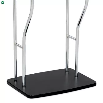   Matt fekete praktikus szobainas, 108 cm magas, 6 kg teherbírással – 84444