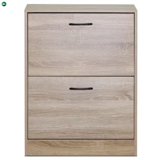 Cipőtartó (cipősszekrény), MDF, barna, ABO-G1014 OAK