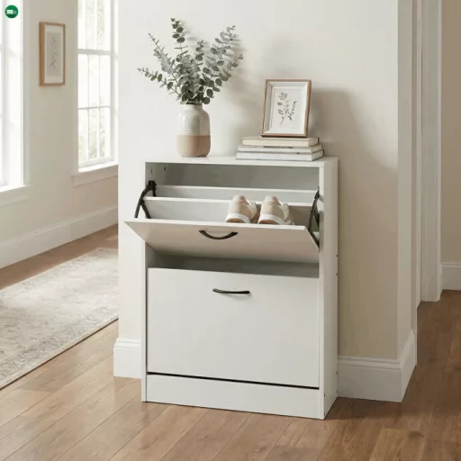 Cipőtároló MDF fehér ABO-G1014 WT