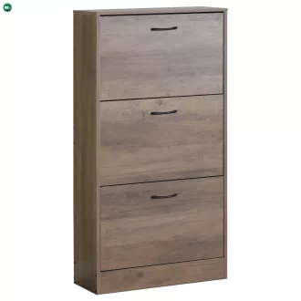Cipőtartó, MDF, barna, ABO-G1016 ELM