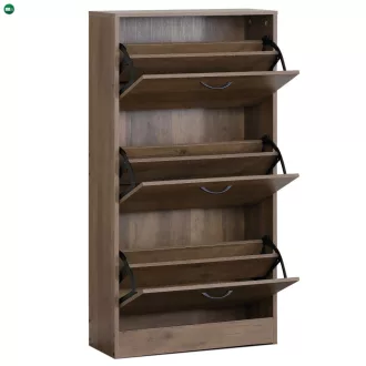 Cipőtartó, MDF, barna, ABO-G1016 ELM