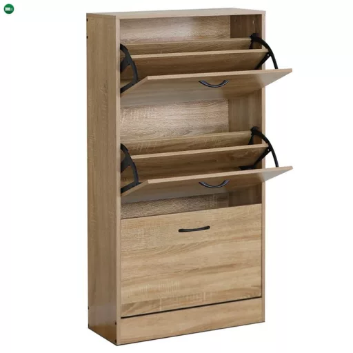 Cipőtartó természetes tölgy színben, MDF kivitelben ABO-G1016 OAK