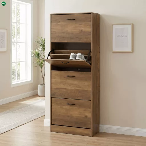 Cipőtároló MDF barna ABO-G1018 ELM