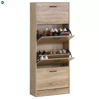 Cipőtartó barna színben, MDF kivitelben ABO-G1018 OAK