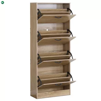 Cipőtartó barna színben, MDF kivitelben ABO-G1018 OAK