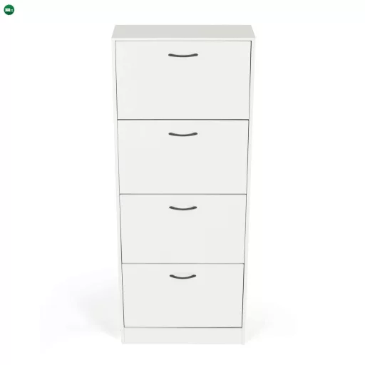 Cipőtároló MDF fehér ABO-G1018 WT