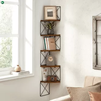 Polc, MDF, barna, ABP-E1051 OLW
