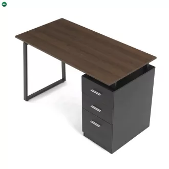 Irodai íróasztal 120×60 cm, melamin, dió OAK