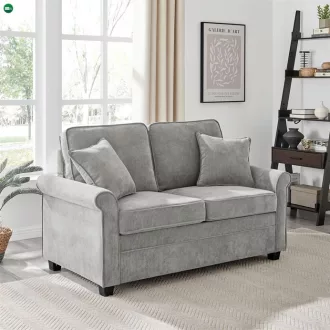   Kétszemélyes Kanapé, Szürke Corduroy Szövet. ASB-4170 GREY2