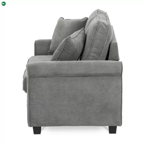 Kétszemélyes Kanapé, Szürke Corduroy Szövet. ASB-4170 GREY2
