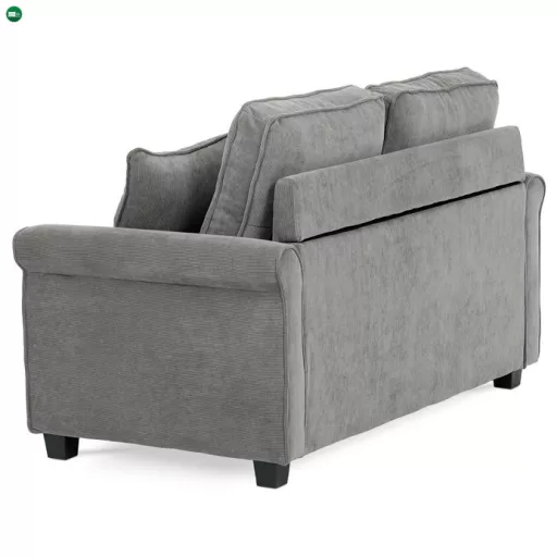 Kétszemélyes Kanapé, Szürke Corduroy Szövet. ASB-4170 GREY2