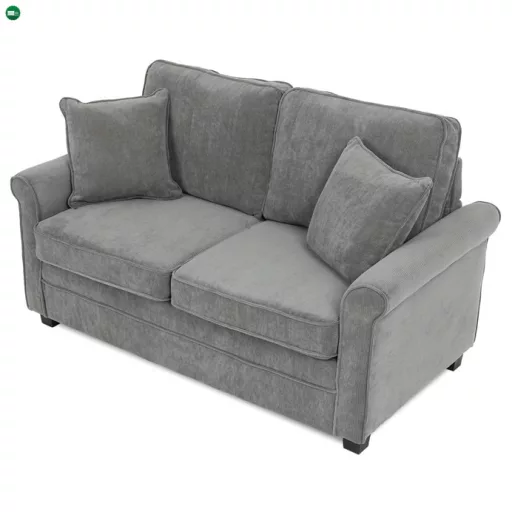 Kétszemélyes Kanapé, Szürke Corduroy Szövet. ASB-4170 GREY2