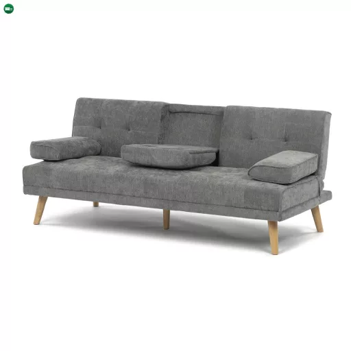 Háromszemélyes kihúzható kanapé, szürke, szövet, ASB-C3034 GREY2