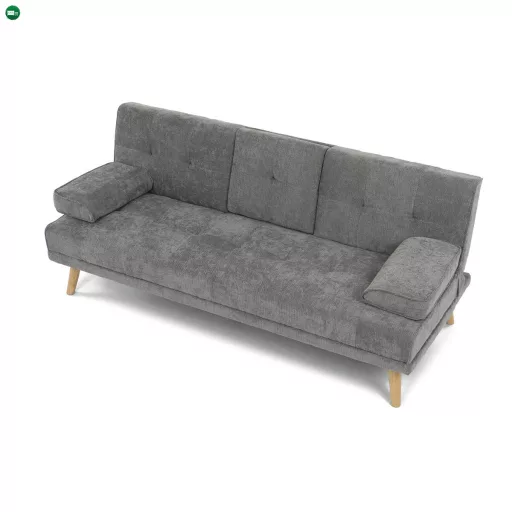 Háromszemélyes kihúzható kanapé, szürke, szövet, ASB-C3034 GREY2