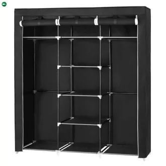 Fogas 150x45x175 cm, fém, fekete, AST-E1012 BK